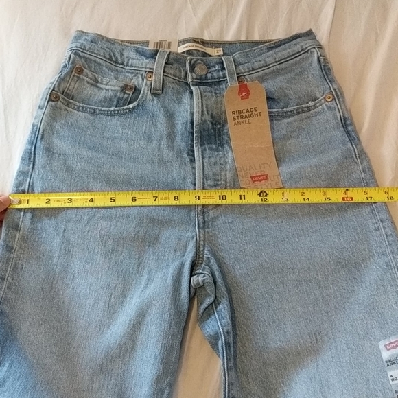 Levi's Ribcage Straight High Rise Jeans Tango Love - Picture 6 of 9